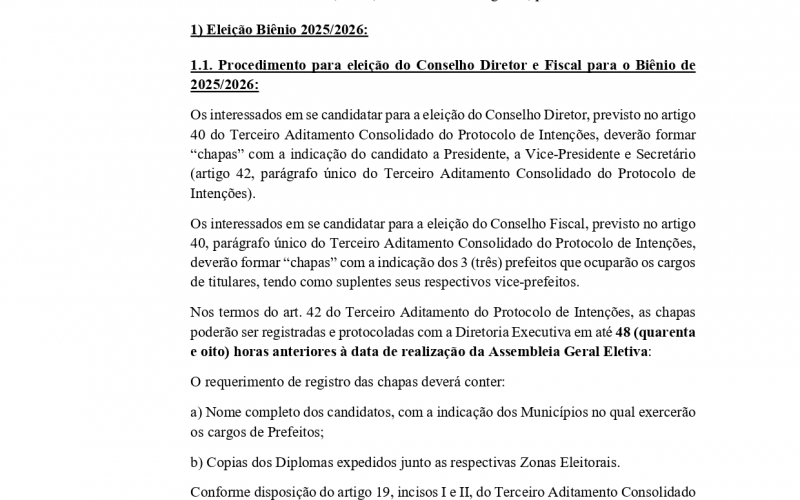 ASSEMBLEIA GERAL ORDINÁRIA ELETIVA